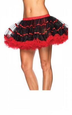 Черный и красный многослойный TuTu
